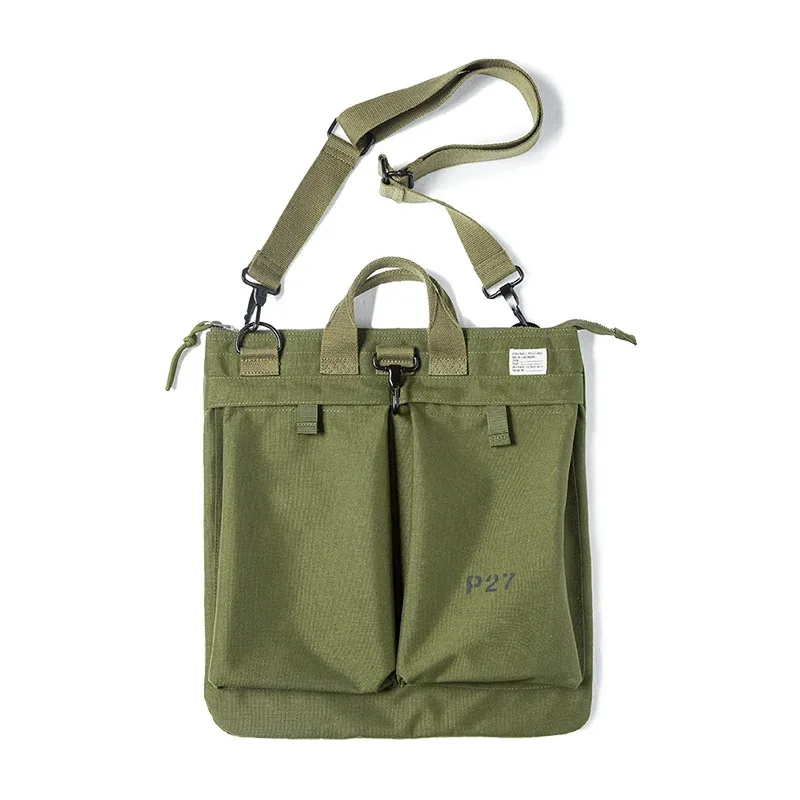 maden sac de portage de casque d'équipement tactique pour hommes, sac de voyage multi-poche, sac main et sac à dos portatif avec poches pour ordinateur et ordiphone, sac à épaule avec fermoir