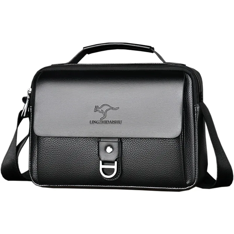 sac à bandoulière en cuir élégant pour homme, sac à main décontracté avec sangle réglable, parfait pour le travail, les voyages et les trajets quotidiens