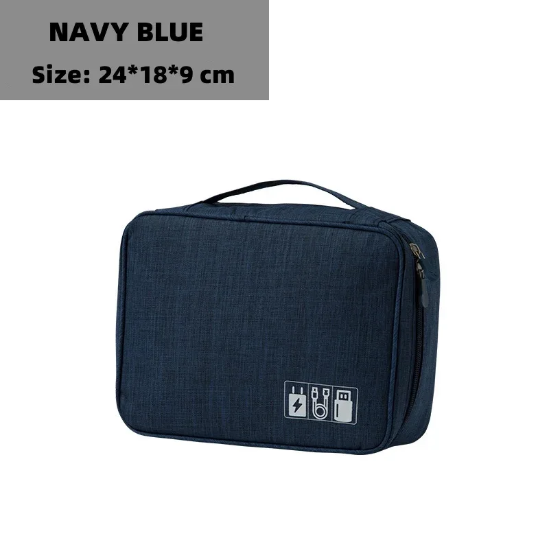 sac de rangement numérique électronique de voyage, écouteurs multifonctionnels de grande capacité, étui de protection pour câble de données, sac anti-poussière de voyage elec