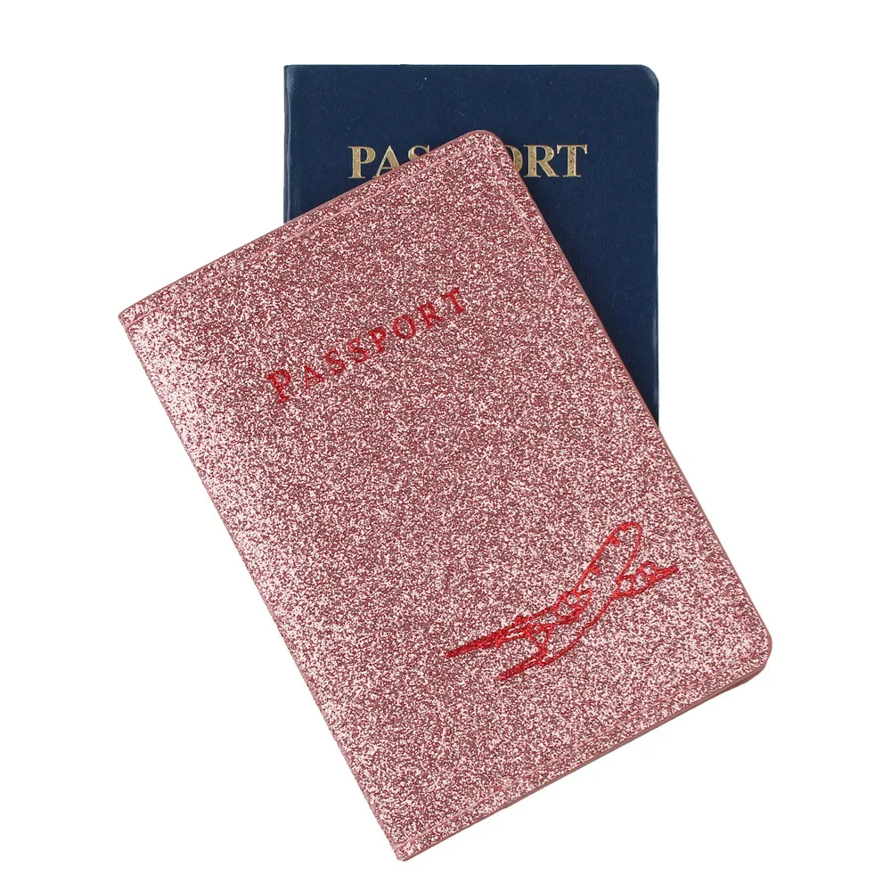 protège passeport organisateur avion doré noir rose pâle voyage document portefeuille crédit card protection