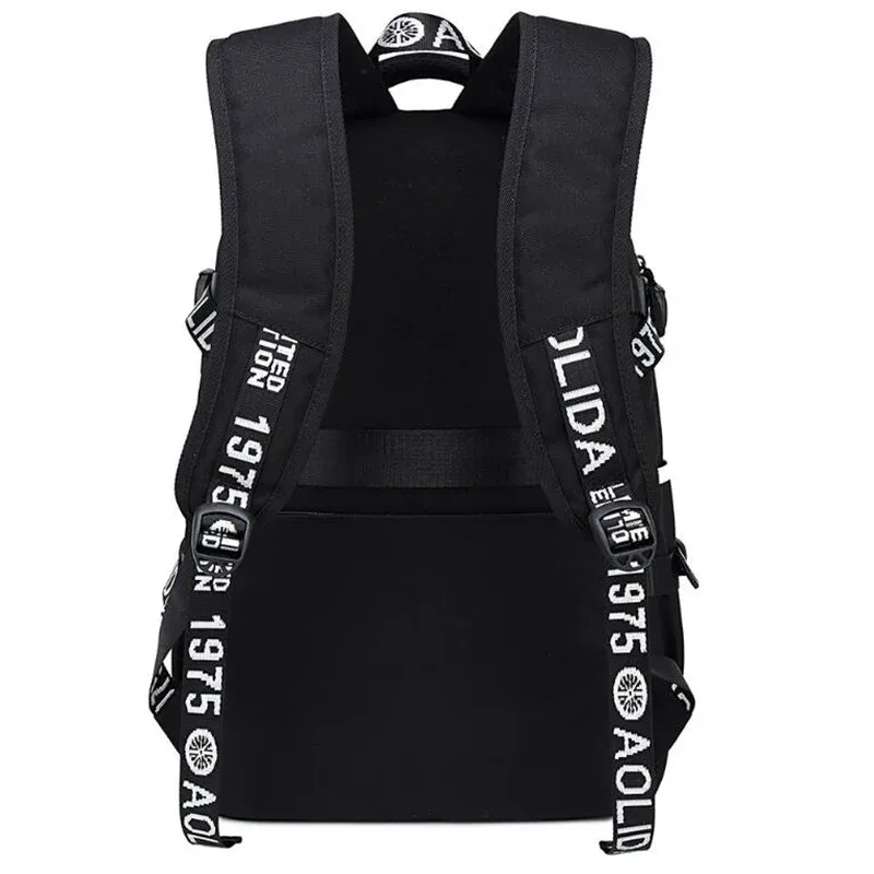 jujutsu kaimmer-sacs à dos college pour hommes et femmes, cartable anime pour adolescents, port de charge usb décontracté, sacs d'extérieur pour ordinateur portable, noir, mochila
