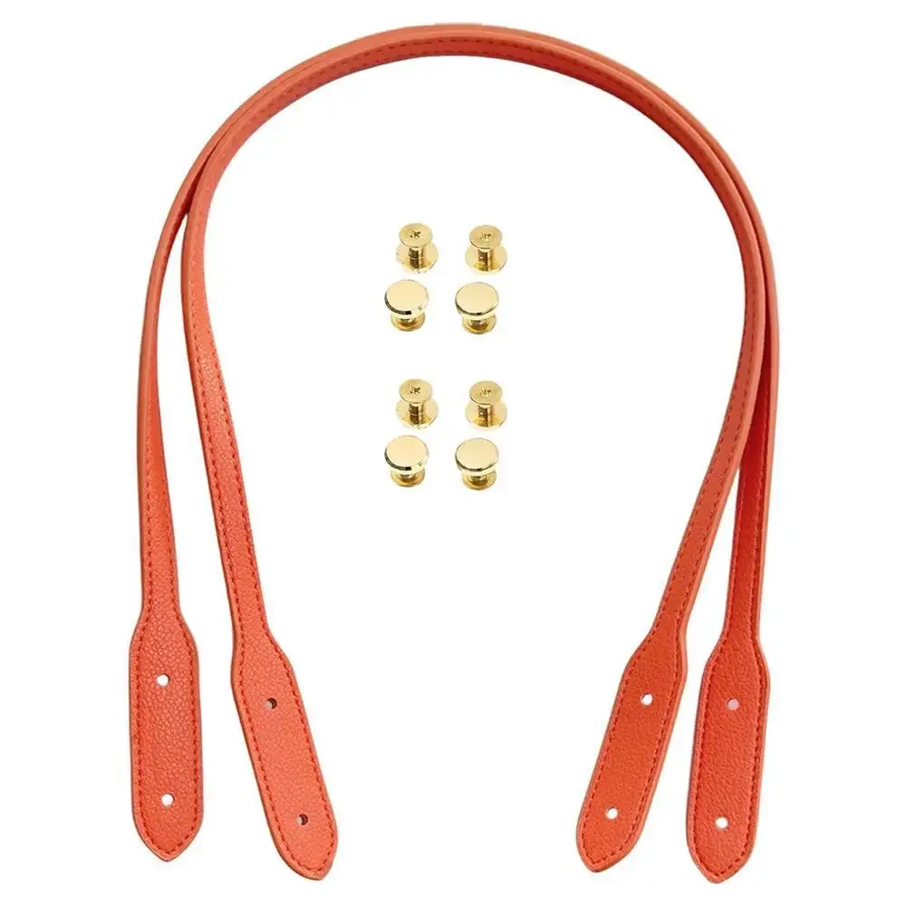 poignée de sac en cuir 72cm, 2 pièces, sangle de sac à bandoulière de remplacement, sangles de ceinture avec rivets, accessoires de sac faits à la main pour femmes