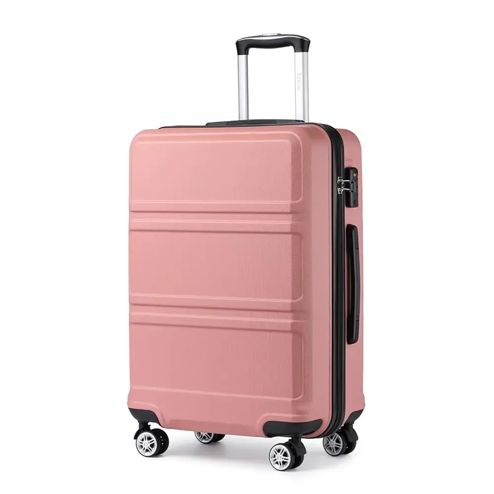 étui rigide kono de 32 pouces, chariots légers abs + pc avec double roues, serrure tsa, valise (s/m/l/xl)