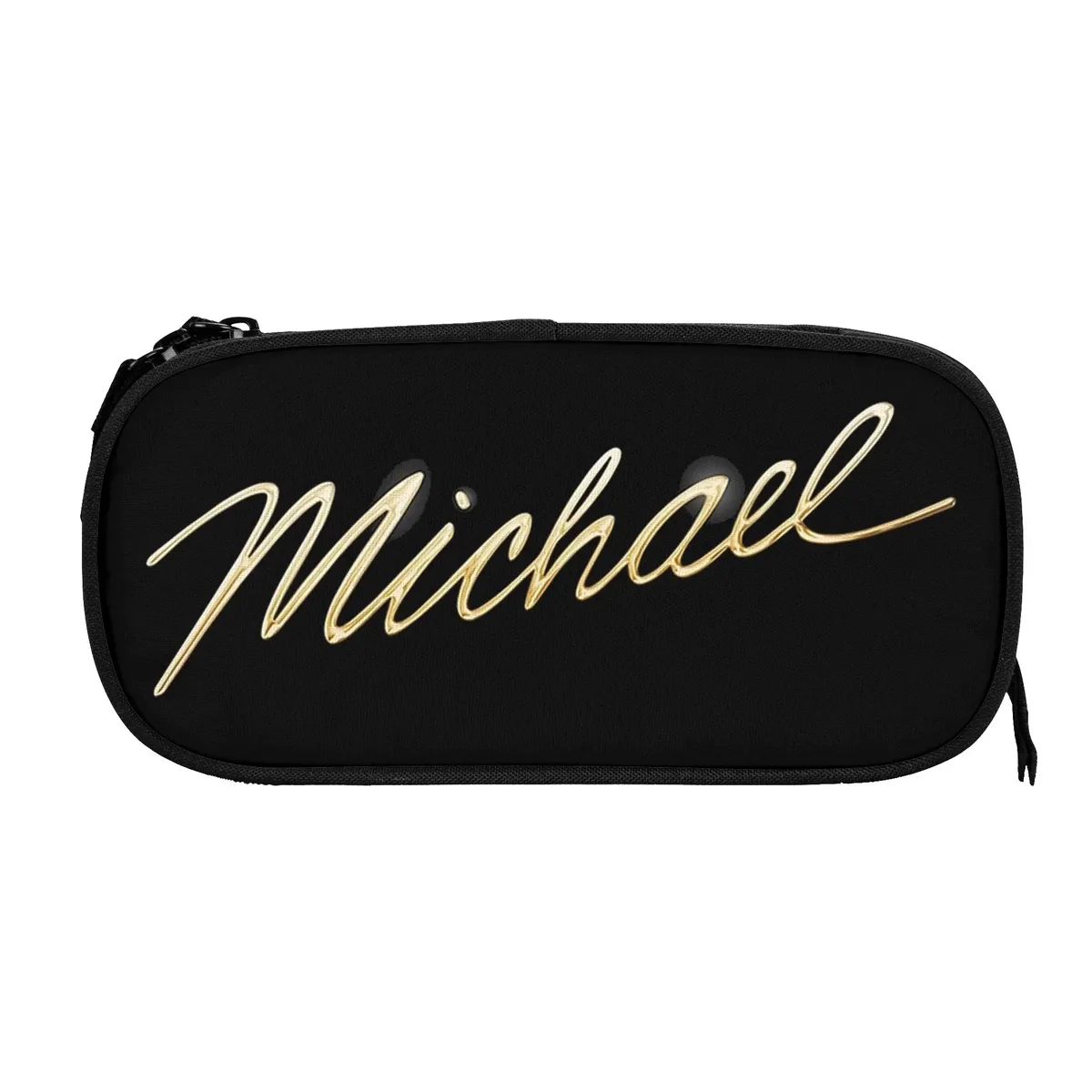 pochette à crayons grande capacité michael jacksons musical movie 2026, fournitures de bureau, trousse à crayons double couche, trousse de maquillage