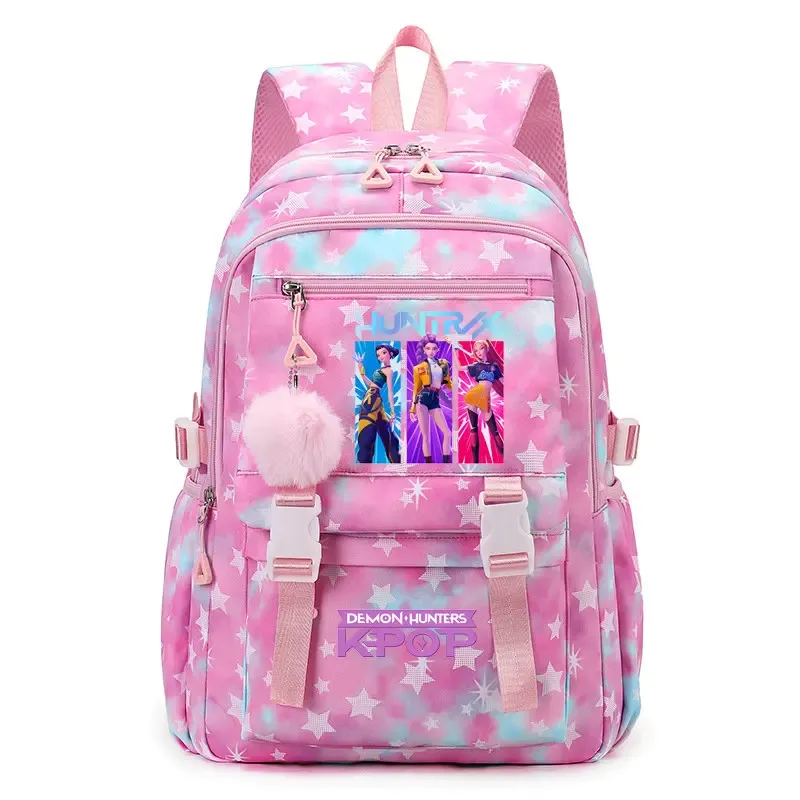 sac à dos kpop demon hunters pour étudiantes, lycéennes, collégiennes, polyvalent, adapté au quotidien et aux activités de plein air