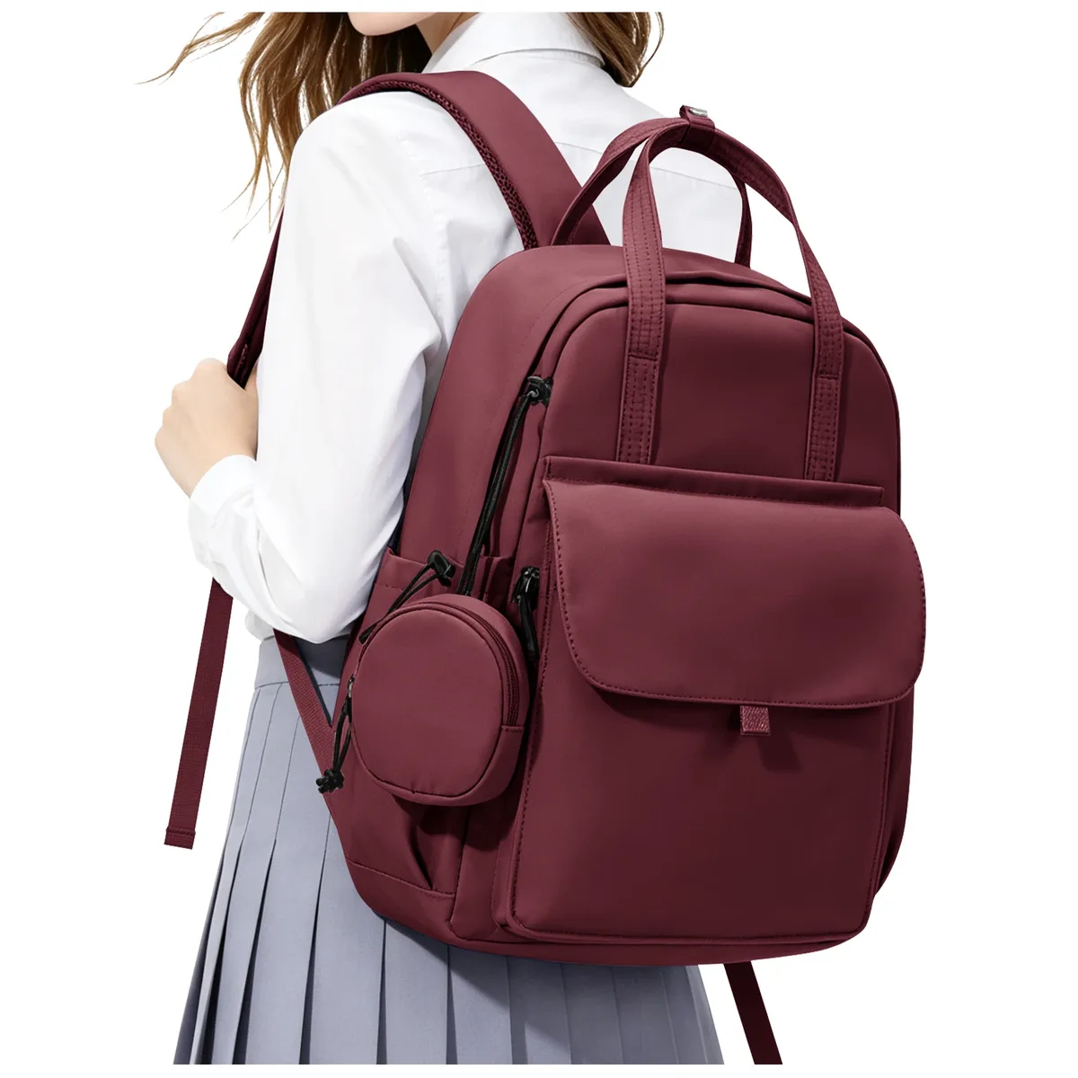 sac à dos décontracté, sac à dos scolaire essentiel pour les adolescents, sac à dos antivol de grande capacité avec pochette pour cartes