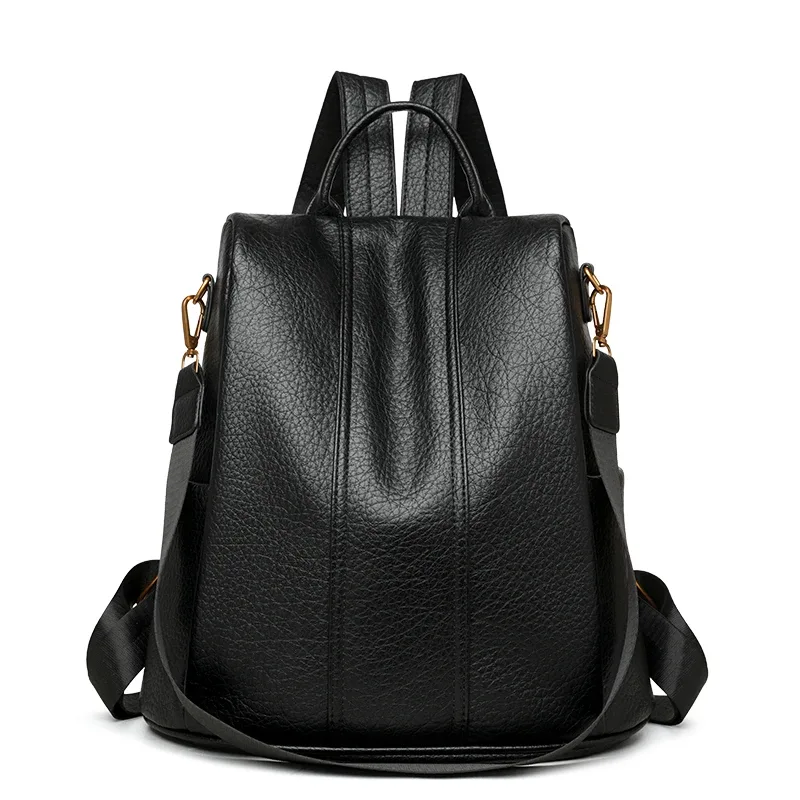 sac à dos en cuir imperméable antivol pour femmes, sacs à bandoulière multifonctionnels de grande capacité pour filles, sacs à dos de voyage mochilas 2026