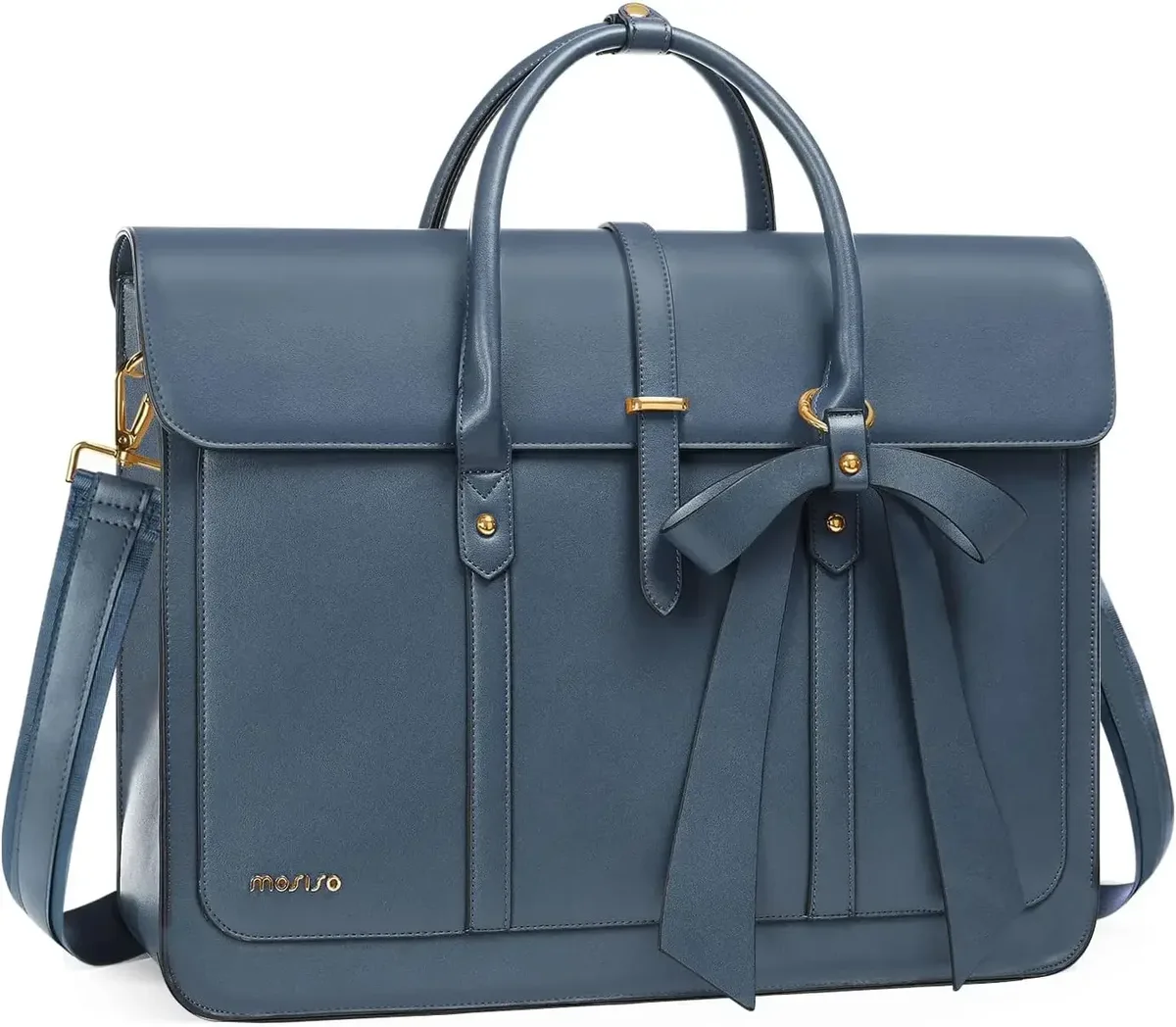 mosiso sac fourre-tout pour femme pour macbook 13 14 15 16 17.3 pouces ordinateur portable en cuir pu sac à bandoulière sac à dos sac à main double usage