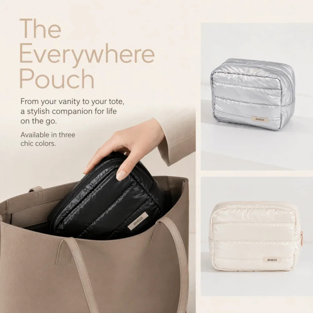 sac de voyage pour maquillage de grande capacité, imperméable, multifonctionnel, organisateur de toilette compact et portable, sac de rangement pour voyage d'affaires