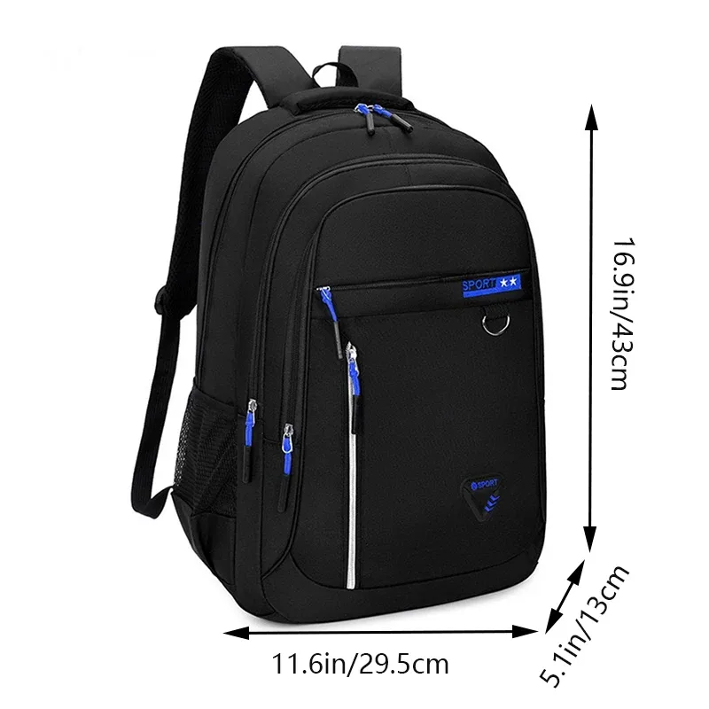 sac à dos professionnel spacieux, sac à dos élégant noir pour ordinateur portable avec fermeture éclair métallique sécurisée pour le transport quotidien