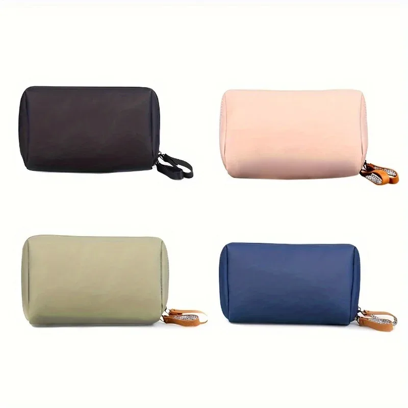 trousse de maquillage pour femmes compacte, portable et étanche, structure en polyester durable, mini trousse de maquillage inodore, 1 pièce