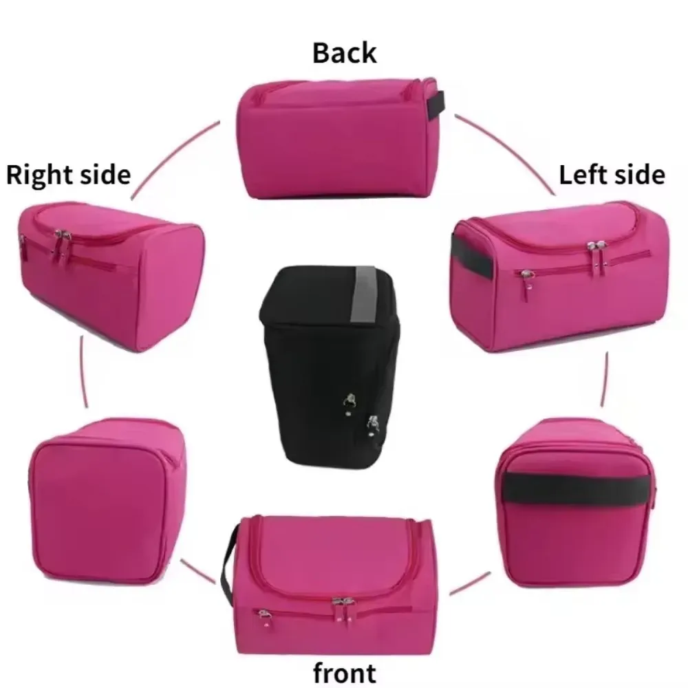 trousse de maquillage de voyage étanche, grande capacité, organisateur de cosmétiques, trousse de toilette, pochette de lavage, sac de rangement à fermeture éclair pour femmes et hommes