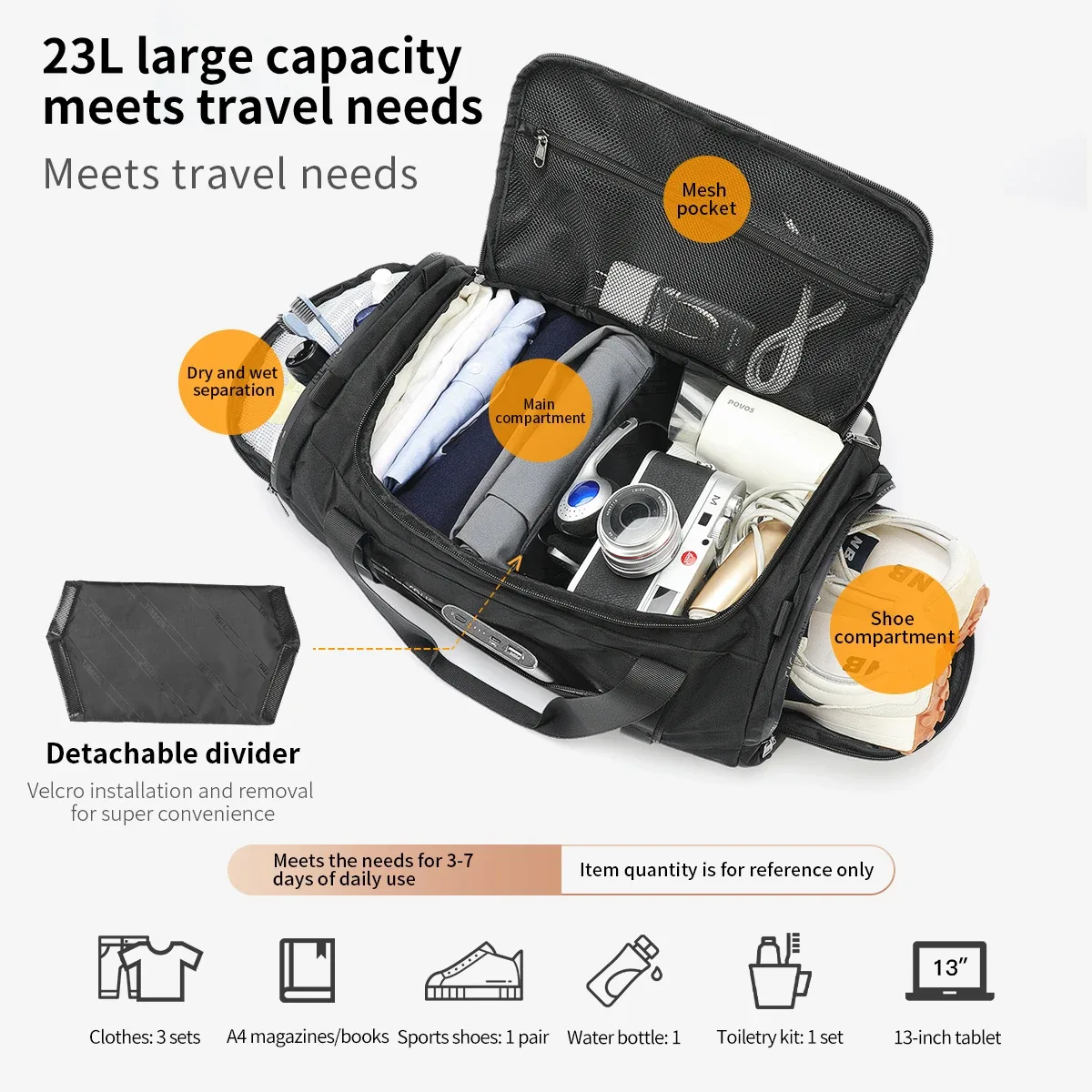 tigernu sacs de voyage pour hommes sac de sport sac de fitness étanche hommes sac portable en plein air ultraléger yoga sac de sport sac à main bandoulière
