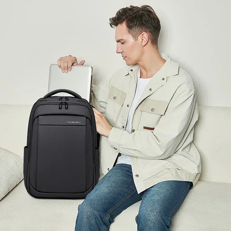 fenruien multifonction sac à dos étanche usb charge école sac à dos hommes voyage affaires sacs à dos adapté pour 15.6 pouces ordinateur portable