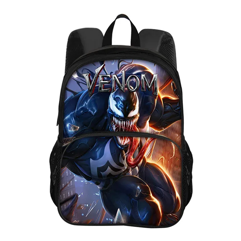 sac à dos avec poche avant venom movie, à la mode, pour voyage, papeterie, cadeau pour enfants, école, polyvalent