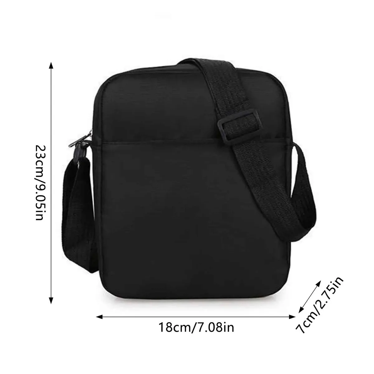 sac à bandoulière décontracté pour hommes, capacité de sac, matériau léger, sac à bandoulière latéral adapté aux amis, la famille, les voisins, cadeau