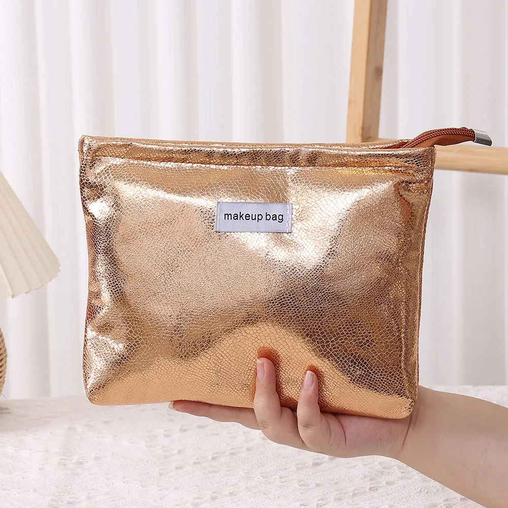grand sac à cosmétiques à paillettes pour femmes, portable, étanche, fermeture éclair, sac de maquillage, voyage, lavage, organisateur de maquillage, trousse de beauté