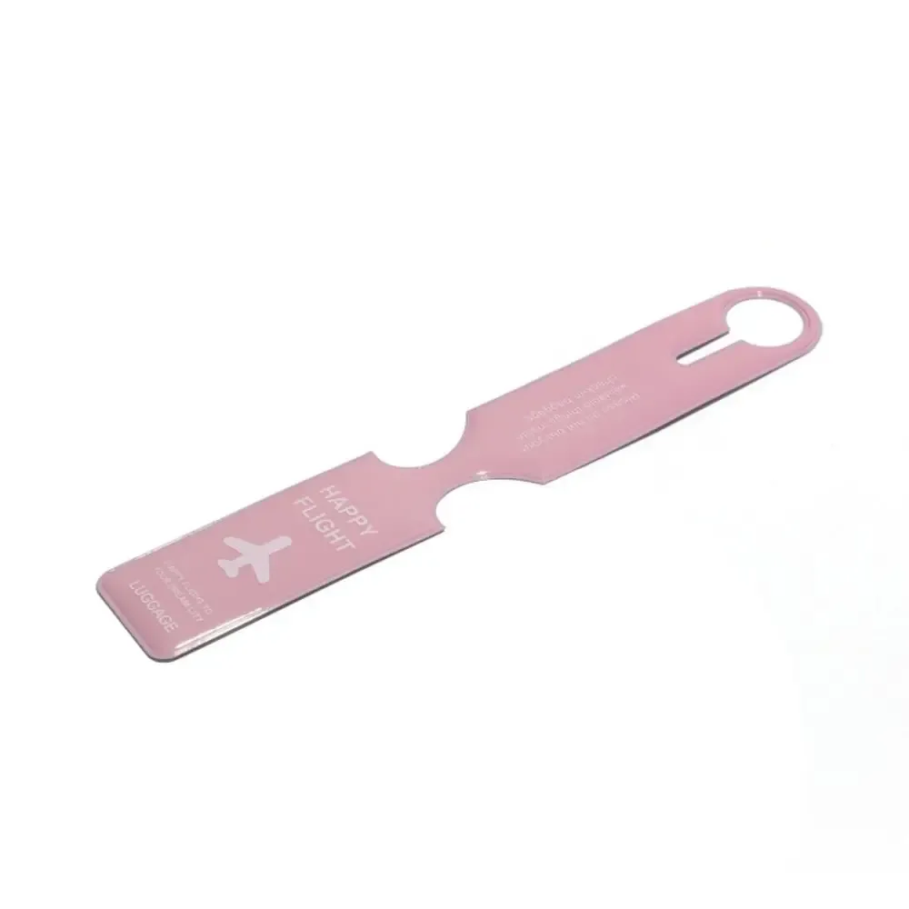étiquette de bagage en pvc pour carte d'embarquement, étiquette nominative pour valise, carte d'information pour bagages d'avion
