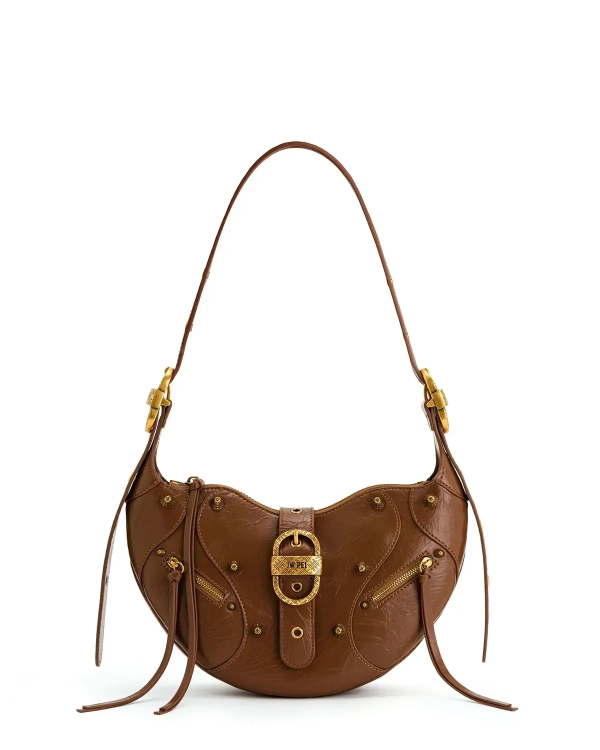 sac à bandoulière de luxe pour femme 2026jw pei, grande capacité, en cuir, style rétro moto, sac à main tendance