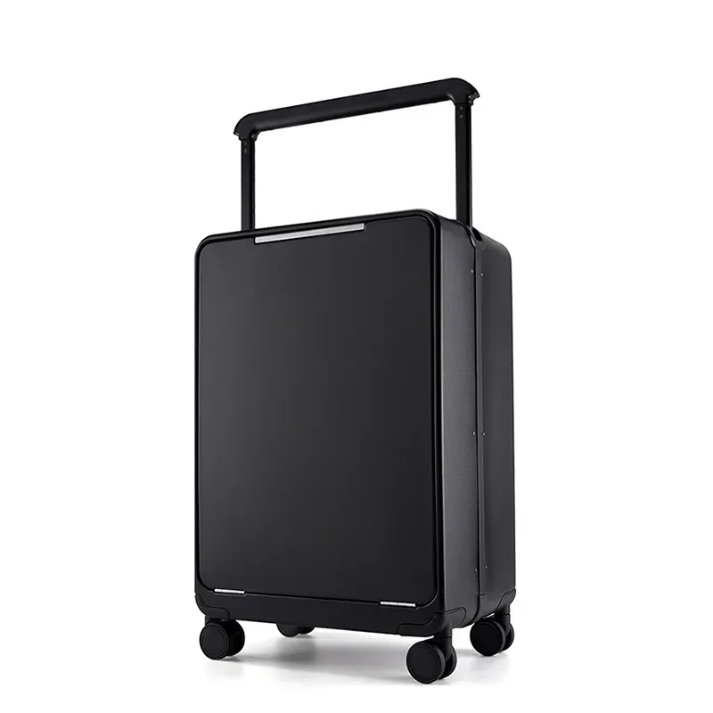 klqdzms 24 "26" bagage de voyage à main 20 pouces abs + boîte d'embarquement pc boîtier de chariot d'affaires pour hommes valise à roulettes universelle