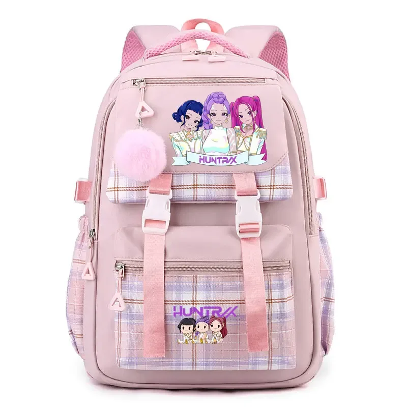 sac à dos d'étudiant k-pop demon hunters, cartable de grande capacité pour adolescents, sac à dos de voyage pour ordinateur portable pour femmes, cadeau