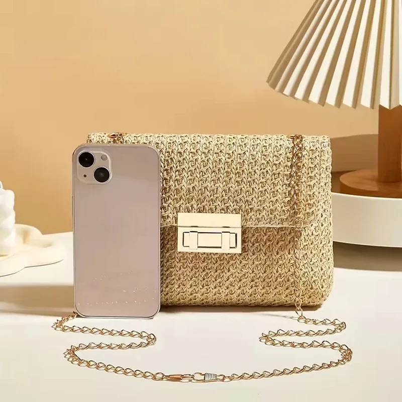 sac à bandoulière pour femmes, sangle en chaîne, accessoire élégant pour banquet, sac à bandoulière pour tenues de jour à nuit