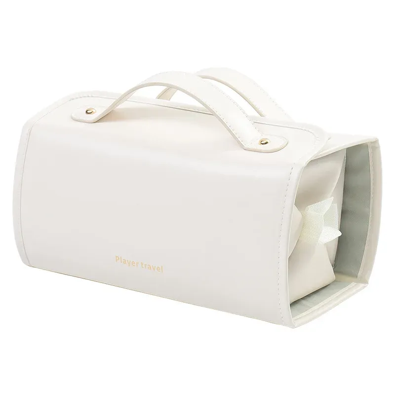 sacs à maquillage 4 en 1, sac cosmétique détachable, grande capacité, pliable, portable, sac de rangement pour cosmétiques de voyage, trousse de toilette