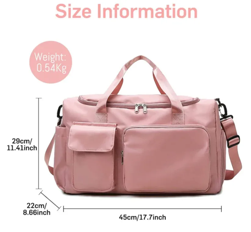 kpop demon hunters – bagage à main de grande capacité pour filles et garçons, sac de sport et de fitness avec séparation sec-humide, sac de voyage pour courtes distances