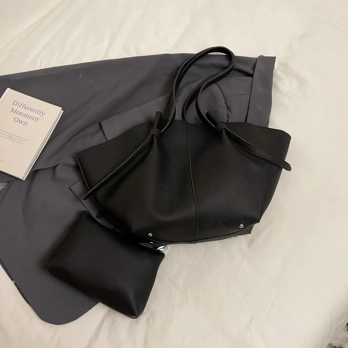 sacs fourre-tout de luxe de marque pour femmes en cuir pu souple, ensemble 2-en-1 grande capacité, sacs à main de créateur 2026