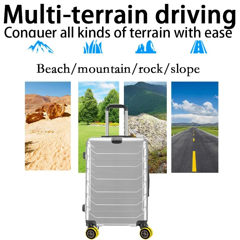 valise en silicone cisaillé, étui de protection de roue, réduit le bruit, bagages de voyage, roulettes, chaussures, boîte de chariot, roulettes, 4/8 pièces