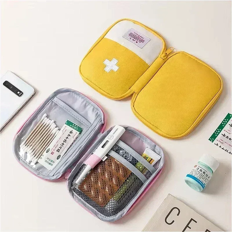sac de rangement portable, sac de médicaments d'urgence de premiers secours, organisateur de survie de pilules en plein air, kits d'urgence, paquet d'accessoires de voyage