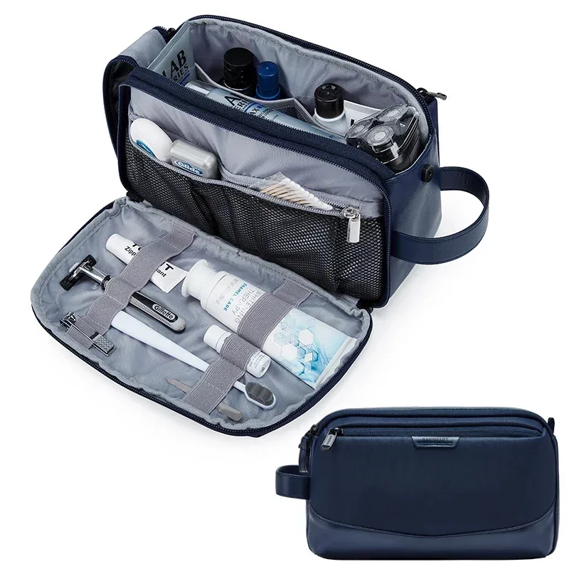 bagsmart trousse de toilette pour hommes, grand organisateur de trousse de toilette, trousse de maquillage, trousse de cosmétiques imperméable, trousse de voyage pour hommes.