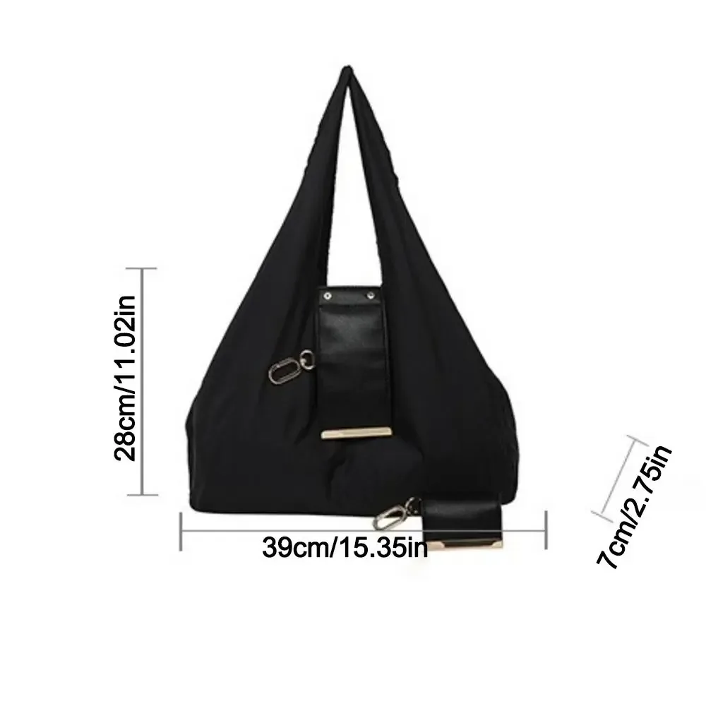 sac fourre-tout portable mini avec porte-clés, extensible, écologique, grande capacité, pliable, pour le voyage