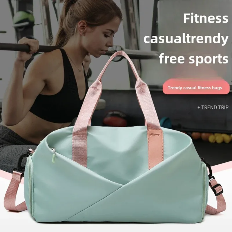 sac de fitness femme multi-fonctionnel mouvement de séparation sec-humide sac de voyage étanche sac de yoga sac de voyage de grande capacité homme
