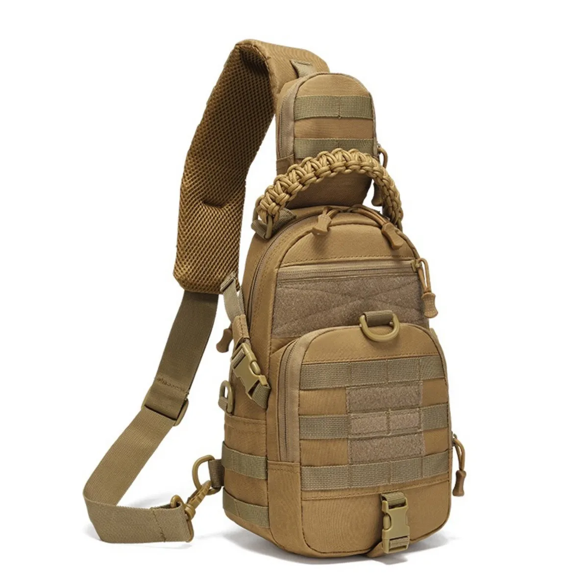 thuram – sac de poitrine de voyage, sac à bandoulière tactique pour hommes, sac à dos militaire en nylon, système molle
