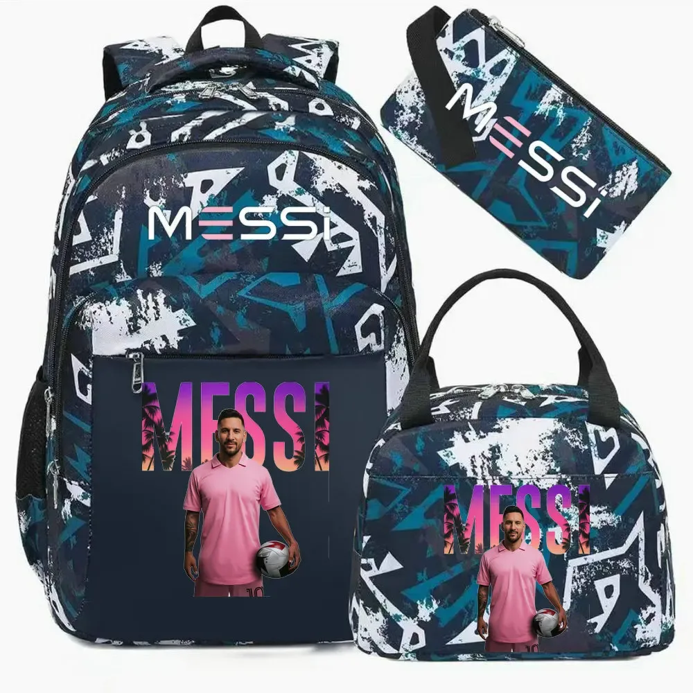 sac à dos imprimé messi, sac à dos de sport, de football, décontracté, pour femmes et hommes, sacs d'école harajuku, sacs d'école pour femmes et hommes, mochilas de voyage