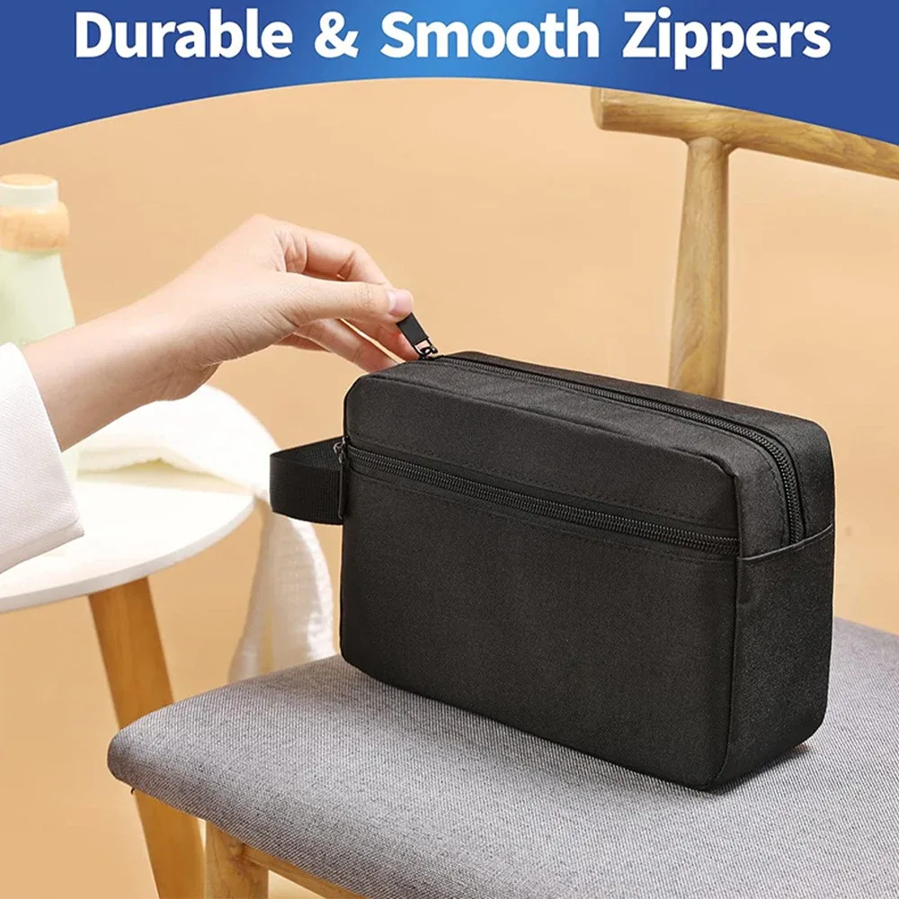 sac de toilette portable de grande capacité pour hommes, sac à cosmétiques essentiels pour femmes, sac de toilette imperméable, sac à main-ll