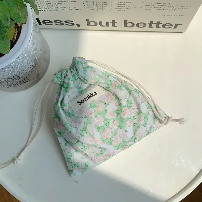 sacs à main de maquillage mignons pour femmes, sac de rangement pour cosmétiques de voyage, porte-monnaie pour rouge à lèvres et grill floral, portefeuille kawaii, petite pochette en poudre