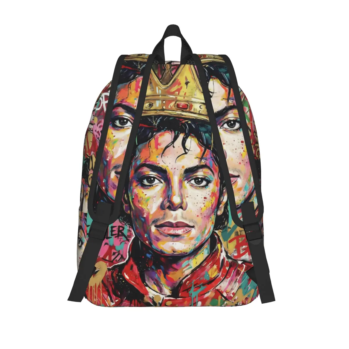 sac à dos michael jacksons musical movie 2026, sac à dos pour lycée et affaires, pour hommes et femmes, sacs en toile pour ordinateur portable