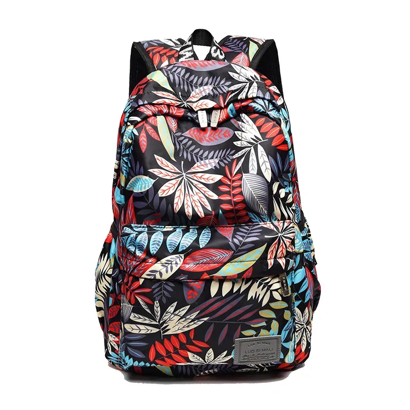 sac à dos style hawaïen pour femmes, sac d'école de voyage à la mode pour adolescentes, sacs à dos de marque imprimés, 2021