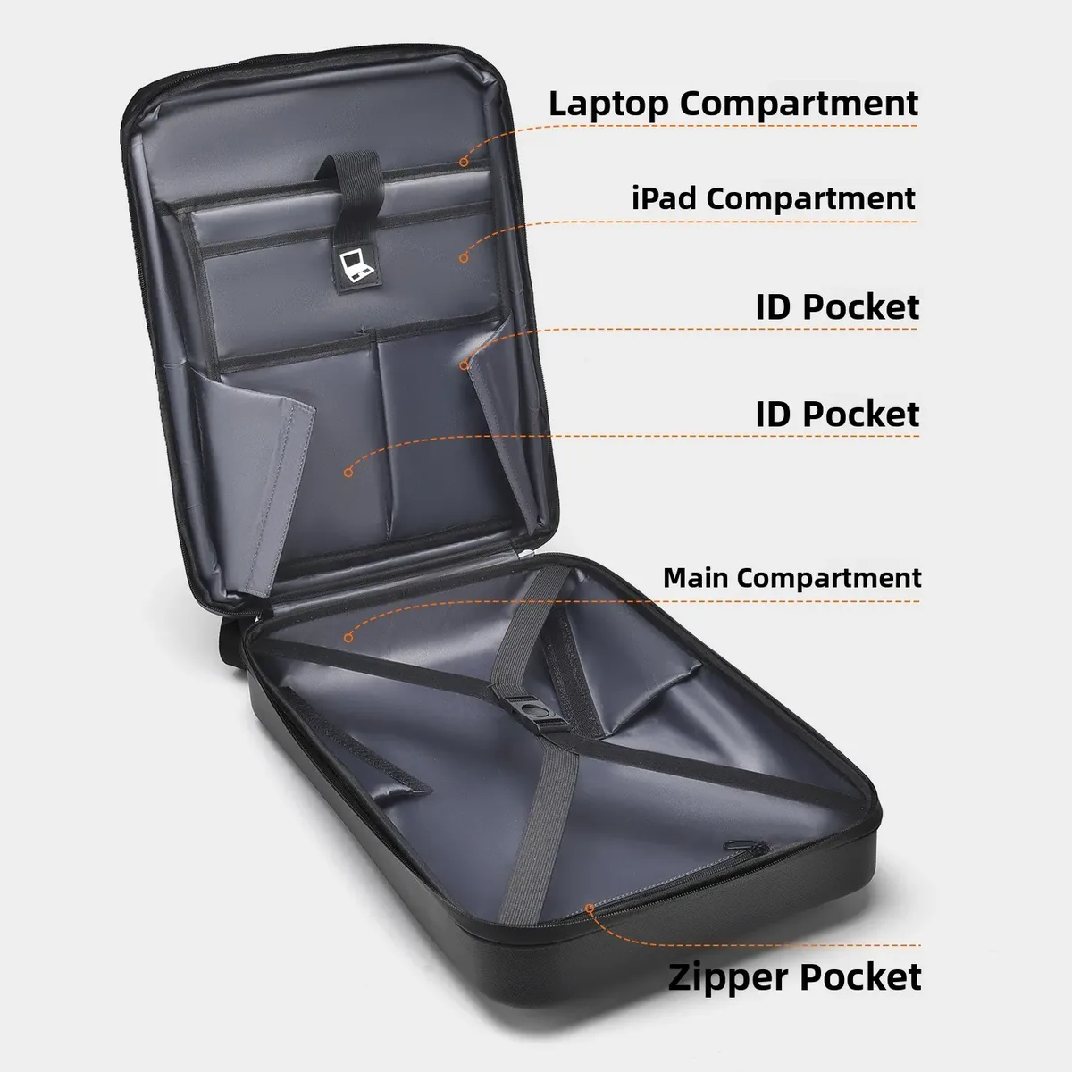 sac à dos décontracté pour homme, pour ordinateur portable de gaming, étanche, coque rigide, sac de voyage professionnel, style tech tendance, 16 pouces, capacité 20-35l
