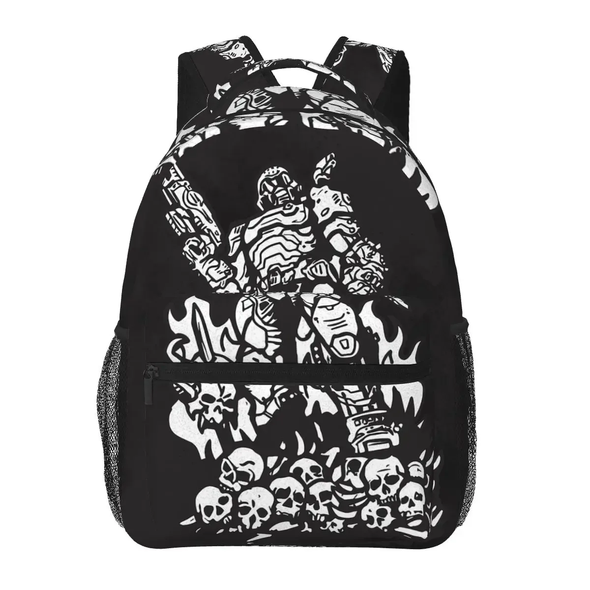 og doom slayer – sac à dos de jeu pour étudiants, sac d'école, sac à dos de randonnée, de voyage, pour garçons et filles, sac à livres à la mode, sacs à bandoulière