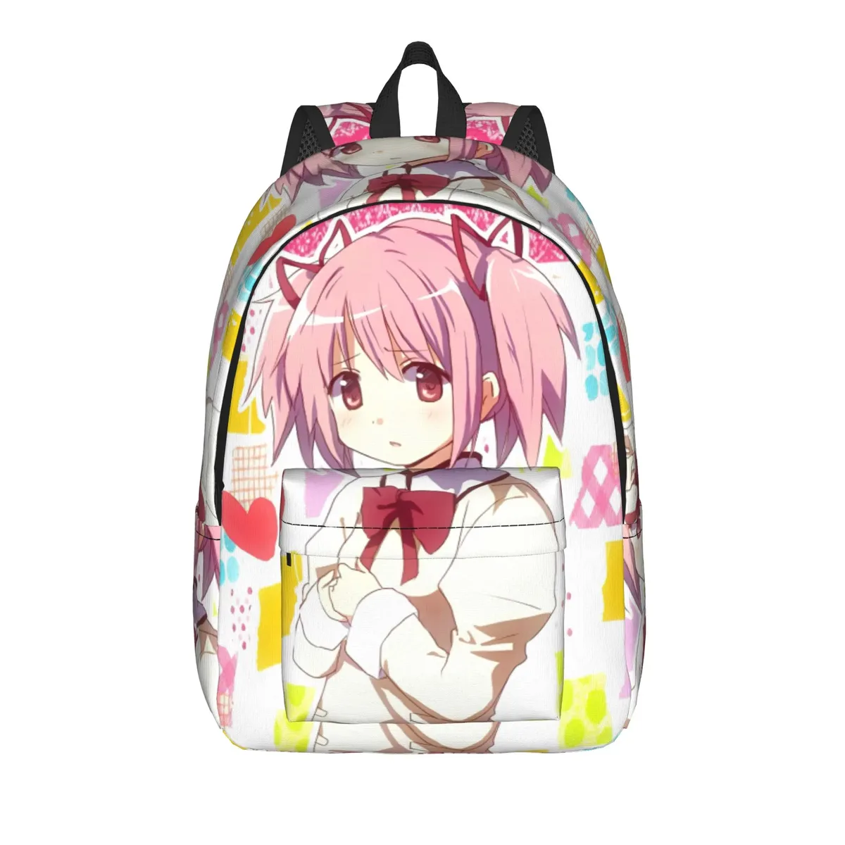 sac à dos homura puella magi madoka magica anime pour étudiants, randonnée, voyage, kyubey, pour hommes et femmes, sacs en toile pour ordinateur portable
