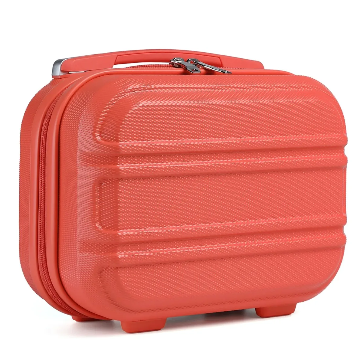 kono valise maquillage 12 pouces organisateur beauté, trousse de maquillage rigide avec compartiments pour cosmétiques, pinceaux et produits de soin