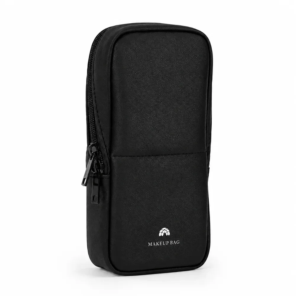 nouvelle trousse de maquillage de voyage à fermeture magnétique, grande capacité, en cuir pu, organiseur de cosmétiques, sangle de bagage, étui portable pour pinceaux de maquillage, voyage