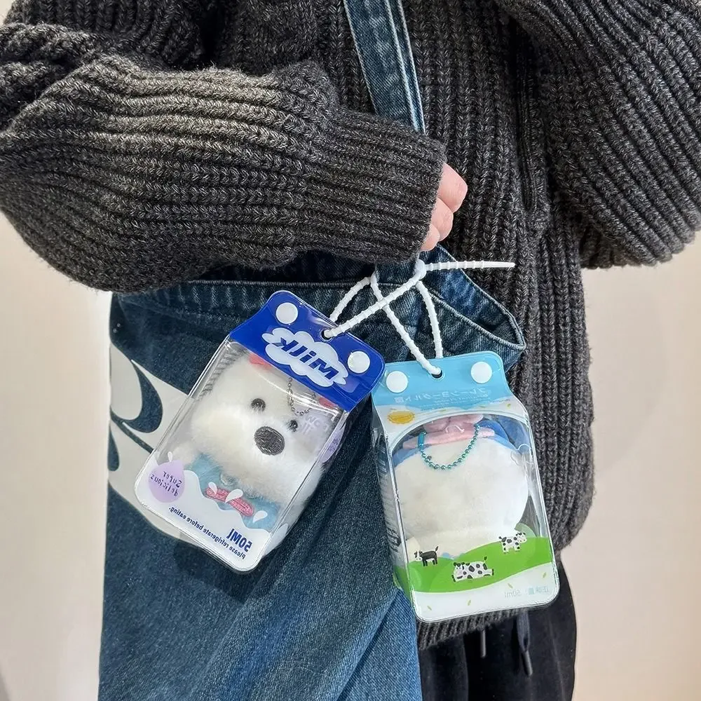 sac de présentation pour poupée en pvc transparent 10 cm, sac de rangement pour poupée en coton avec cordon, pochette de protection pour poupée, voyage en extérieur