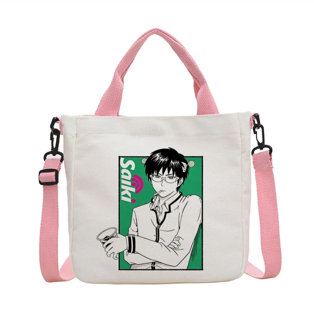 sac fourre-tout saiki k réutilisable y2k, sac de courses pliable pour femme