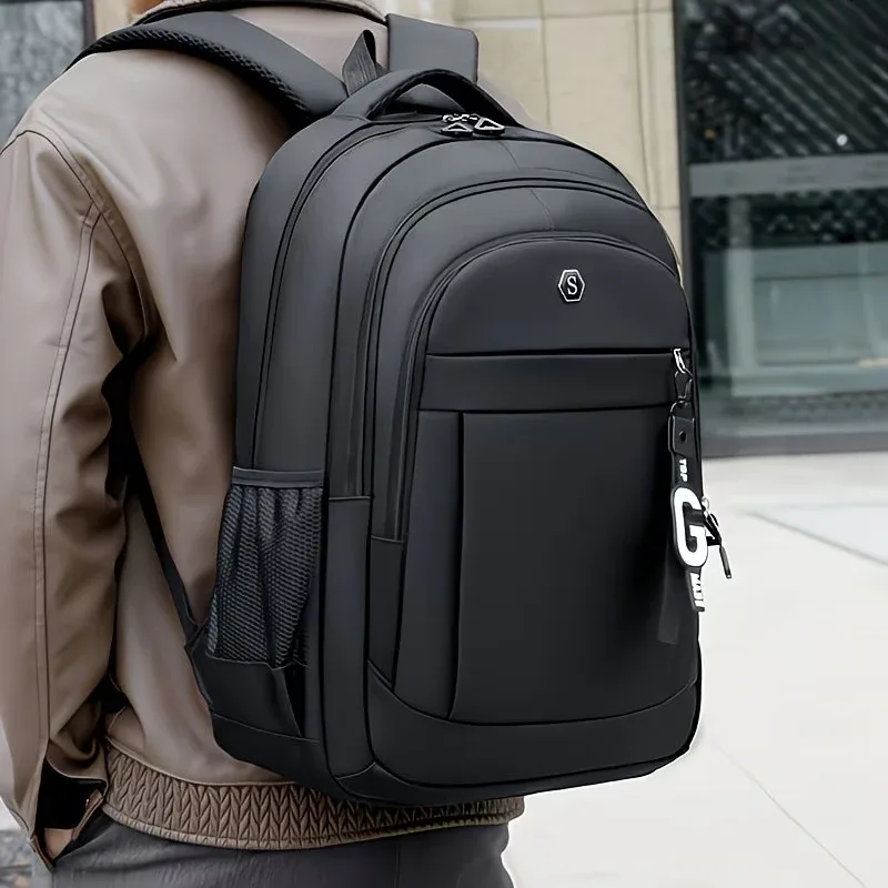 sac à dos oxford résistant à l'usure, sac pour ordinateur portable multi-zippé de grande capacité pour hommes et femmes, pour le travail, l'école et les voyages en plein air