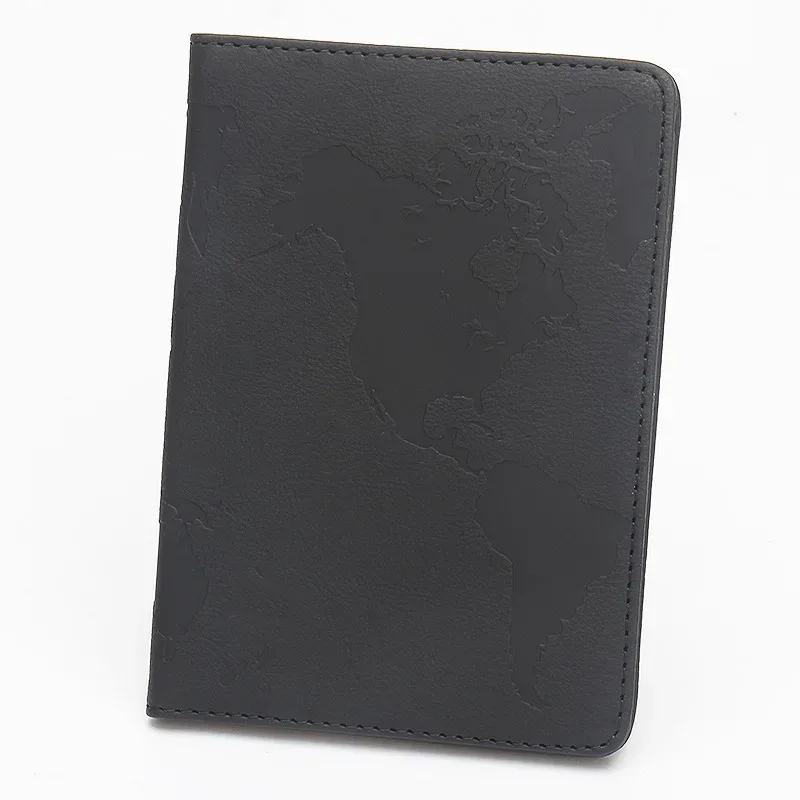 étuis de passeport rétro en cuir pu, étiquettes de bagage, organiseur de voyage, porte-cartes d'identité