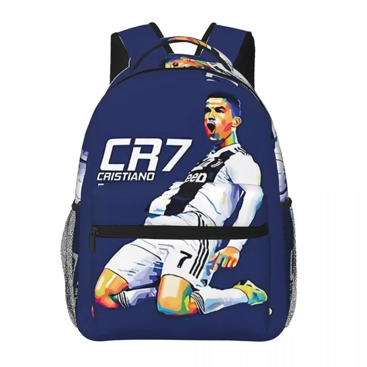 sac à dos scolaire en toile cr7 pour étudiants, sac à dos de voyage pour l'école primaire, le collège et l'université, 17 pouces